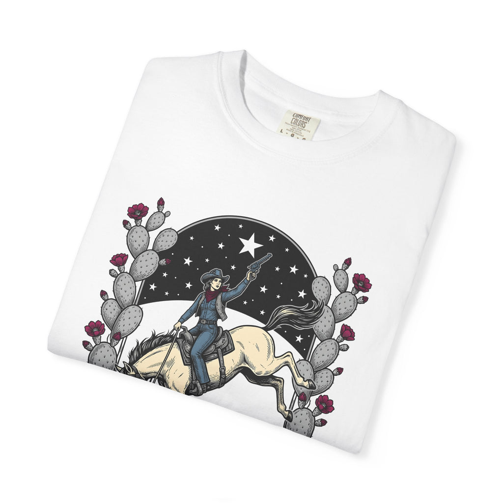 Cowgirl Horse Shirt Cowgirl Rodeo Gift Women Vintage Tee Horseman T-Shirt Cowgirl Fan Retro Tshirt Rodeo Graphic Western Cactus Tshirt