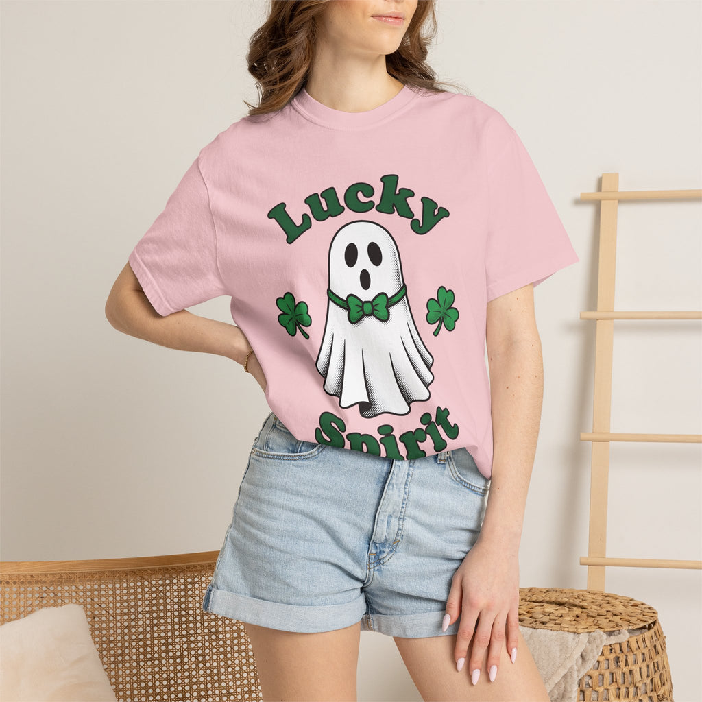 Apparition Clover Shirt St Patrick's Day Satire Gift Women Sketch Tee Shamrock T-Shirt Luck Fan Doodle Tshirt Parody Graphic Line Art Ribbon