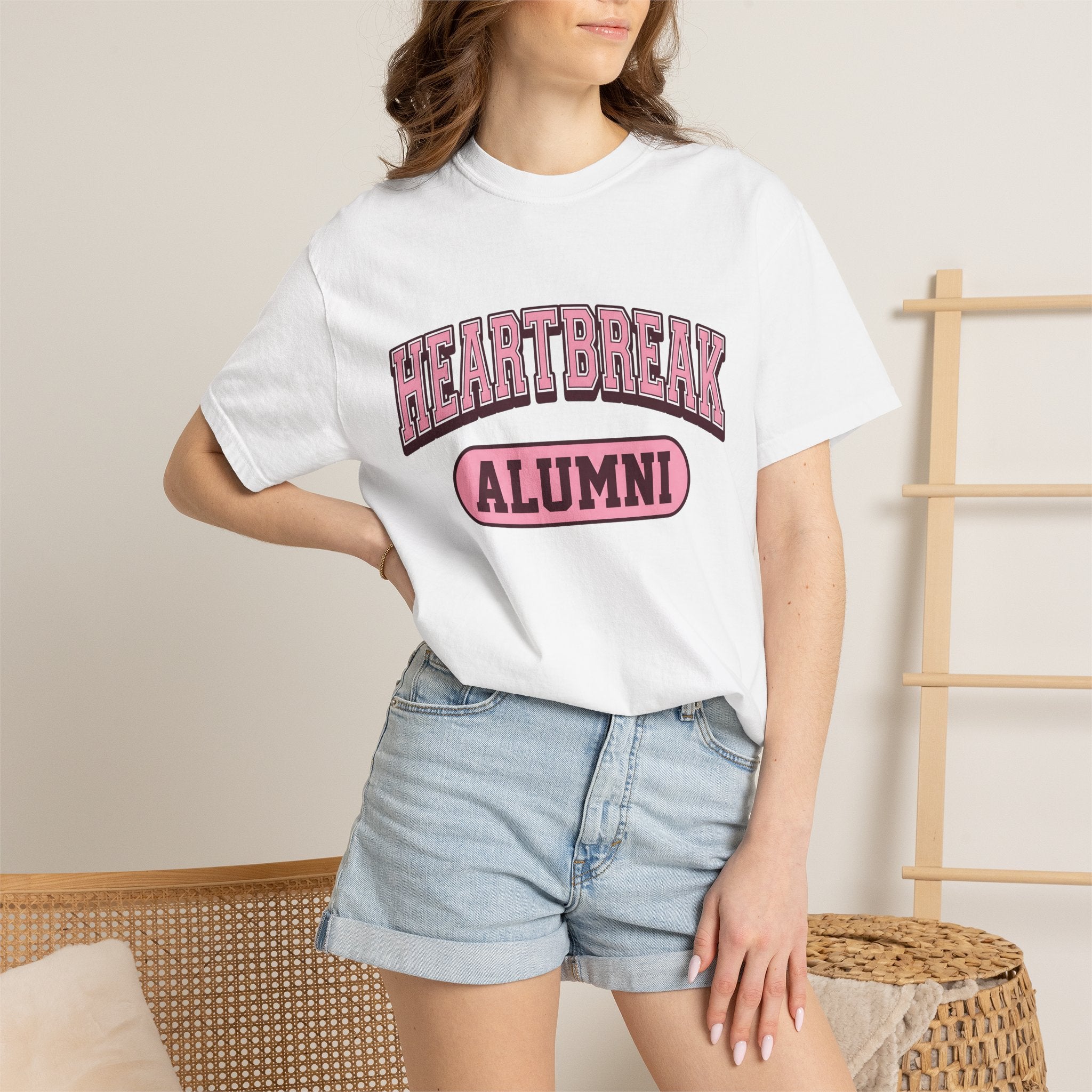 Varsity Text Design Shirt St. Valentine's Day Divorce Gift Women Thick Tee Typography T-Shirt Valentine Fan Bold Tshirt Separation Graphic
