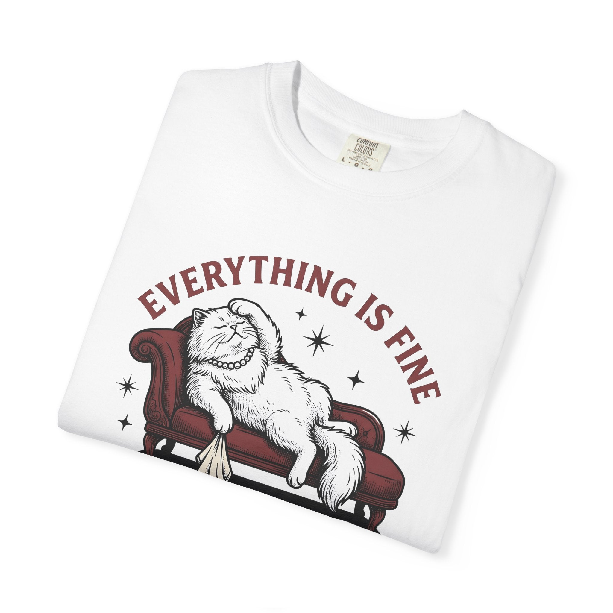 Plush Feline Seat Shirt Cat Satire Gift Women Heritage Tee Cat Cushion T-Shirt Cat Fan Vintage Tshirt Parody Graphic Old-Fashioned Glimmers