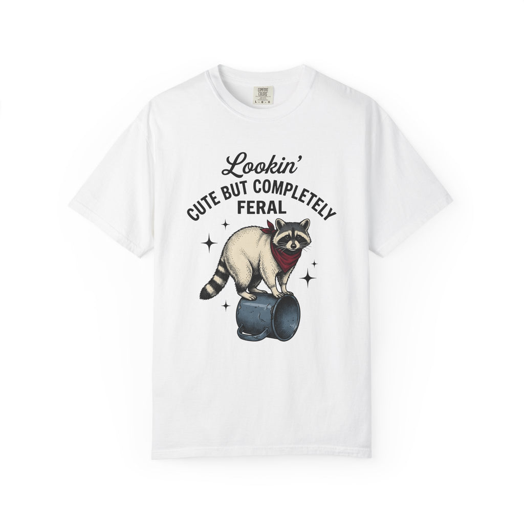 Raccoon Kerchief Shirt Cowgirl Creatures Gift Women Antique Tee Bandana T-Shirt Rodeo Fan Vintage Tshirt Animal Graphic Line Art Metal