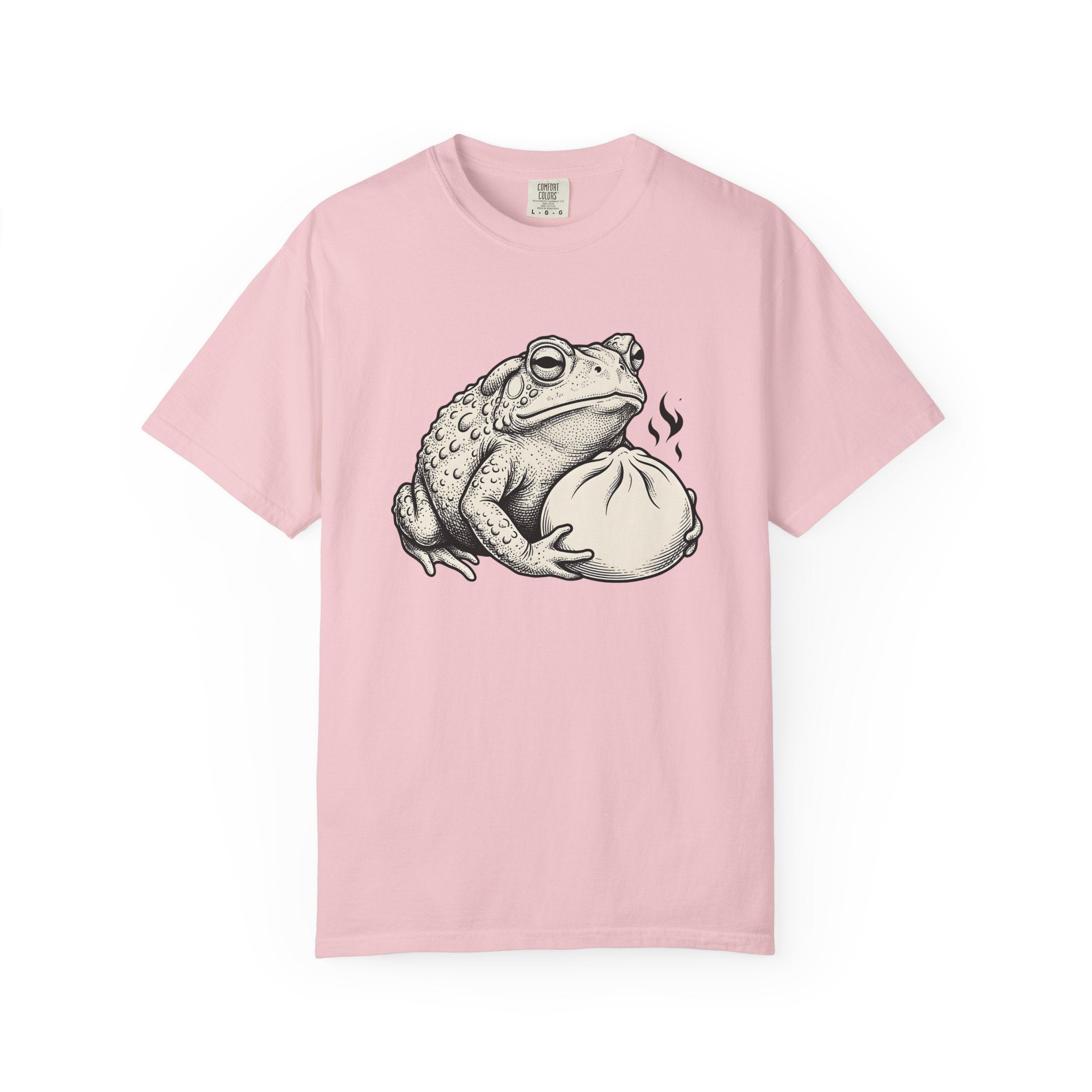 Amphibian Dumpling Shirt Animals Meal Gift Women Illustration Tee Frog T-Shirt Animal Fan Toad Tshirt Food Graphic Dumpling Design Graphic