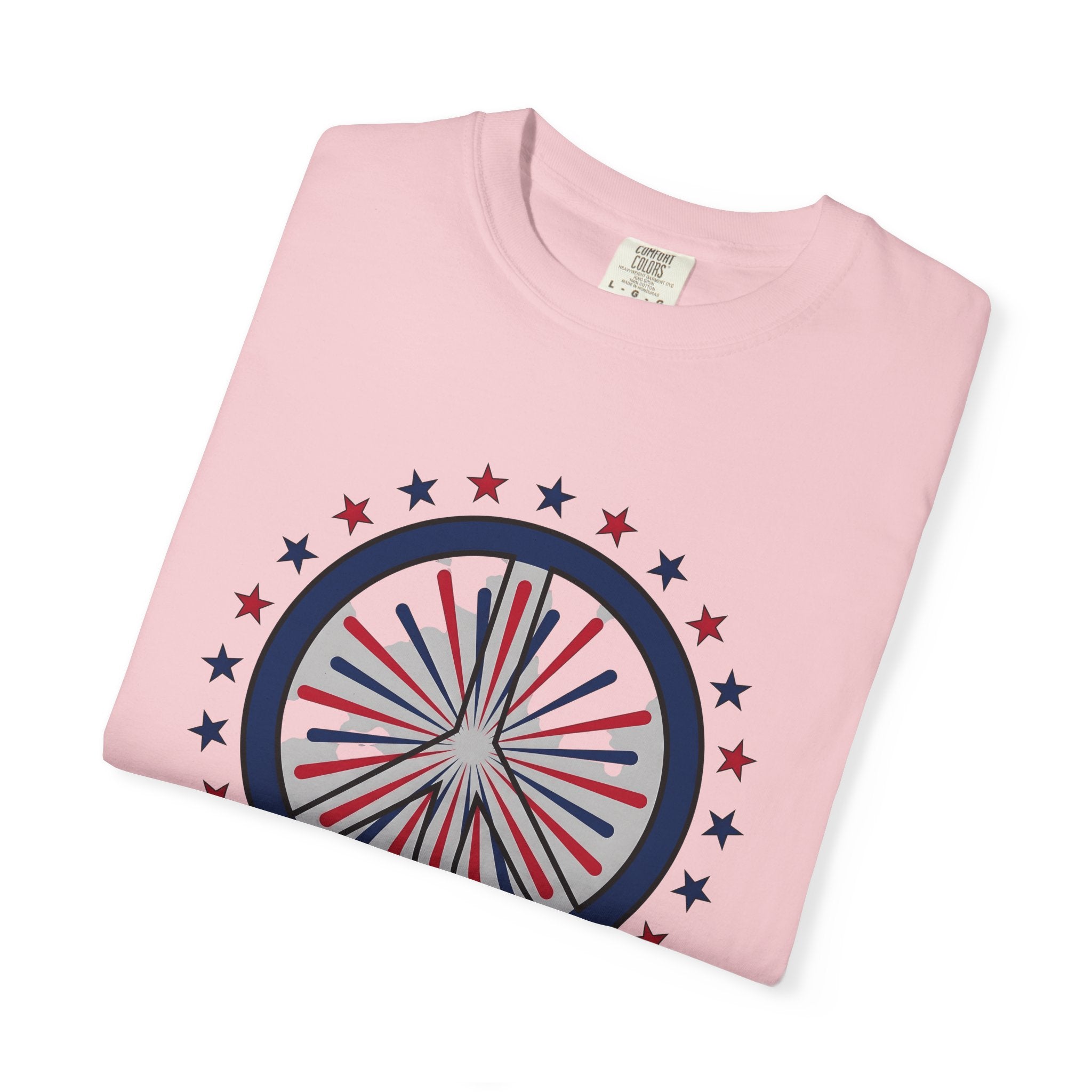 Peace Symbol Shirt 4th Of July Celebration Gift Women Retro Tee Peace Sign T-Shirt Fireworks Fan Vintage Tshirt Party Graphic Sketch Star