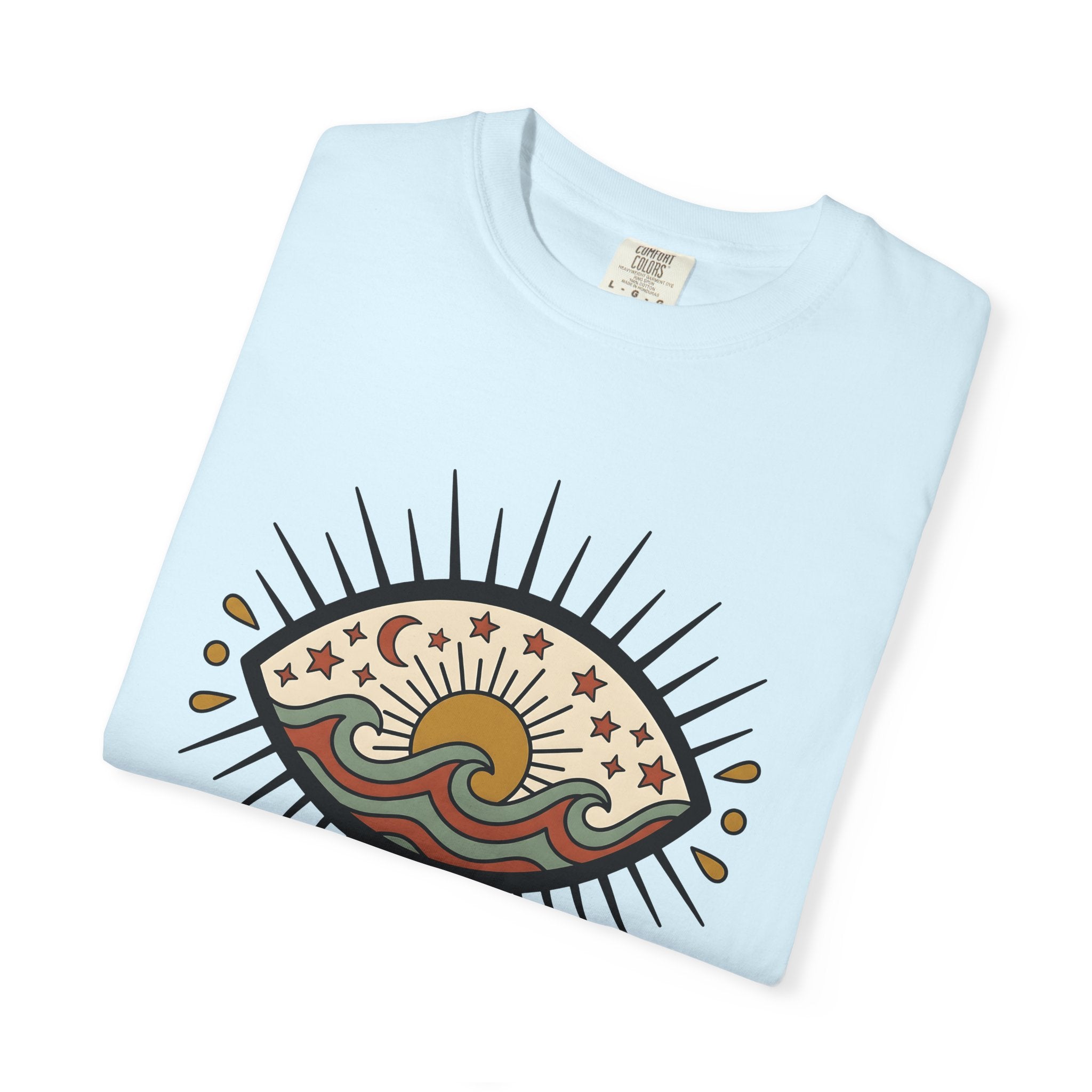 Psychic Eye Shirt Boho Astrology Gift Women Hippie Tee Third Eye T-Shirt Bohemian Enthusiast Psychedelic Tshirt Zodiac Graphic Retro
