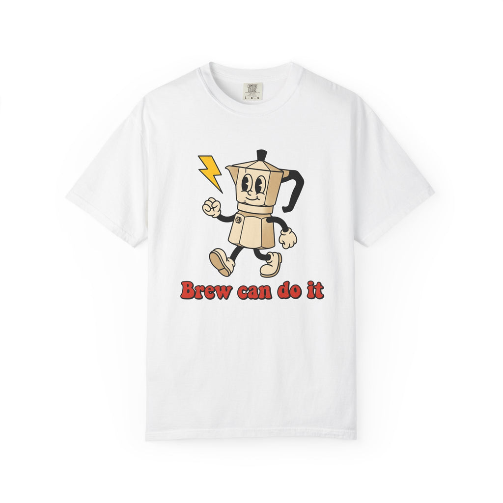 Espresso Maker Mascot Shirt Coffee Jokes Gift Women Comic Tee Coffee Machine T-Shirt Coffee Fan Cartoon Tshirt Humor Graphic Vintage Spark