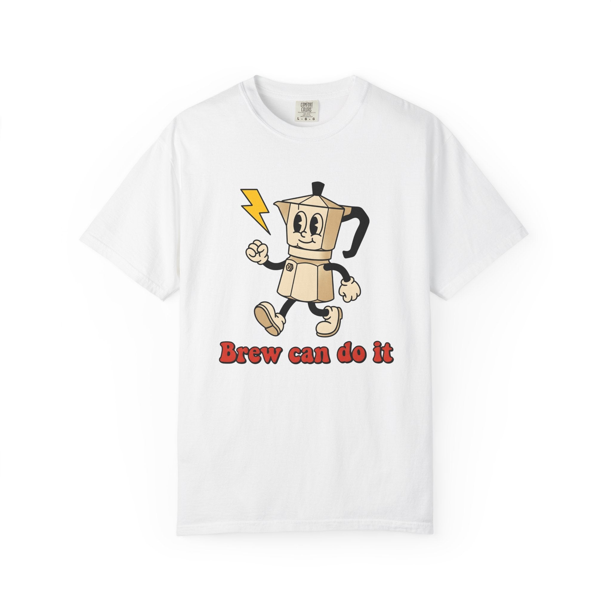 Espresso Maker Mascot Shirt Coffee Jokes Gift Women Comic Tee Coffee Machine T-Shirt Coffee Fan Cartoon Tshirt Humor Graphic Vintage Spark