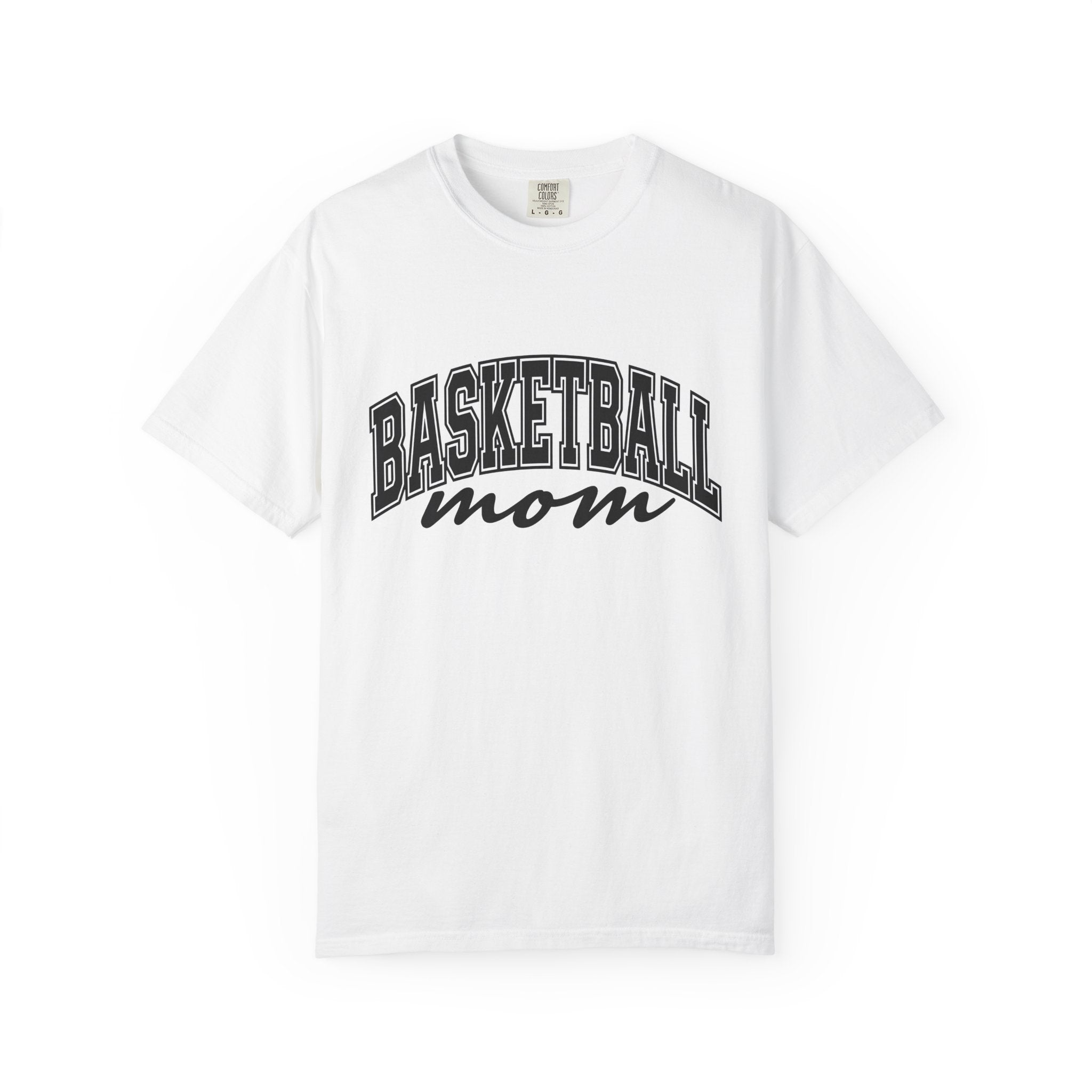 Sporty Mom Shirt Moms Basketball Gear Gift Women Powerful Tee Fitness Mom T-Shirt Mom Enthusiast Bold Tshirt Court Graphic Classic Team Font