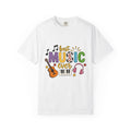 Musical Instruments Shirt Music Teacher Artist Gift Women Comic Tee Guitar T-Shirt Music Educator Enthusiast Cartoon Tshirt Artist Graphic