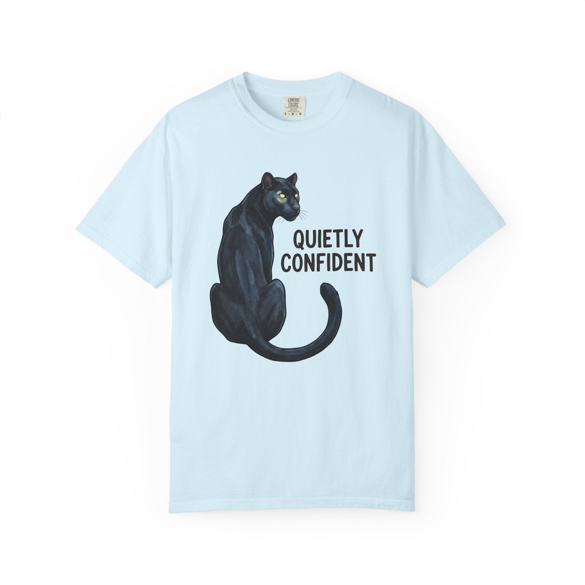 Black Panther Shirt Panther Animal Gift Women Watercolor Tee Panther T-Shirt Big Cat Fan Watercolour Tshirt Wildlife Graphic Sketch Glowing