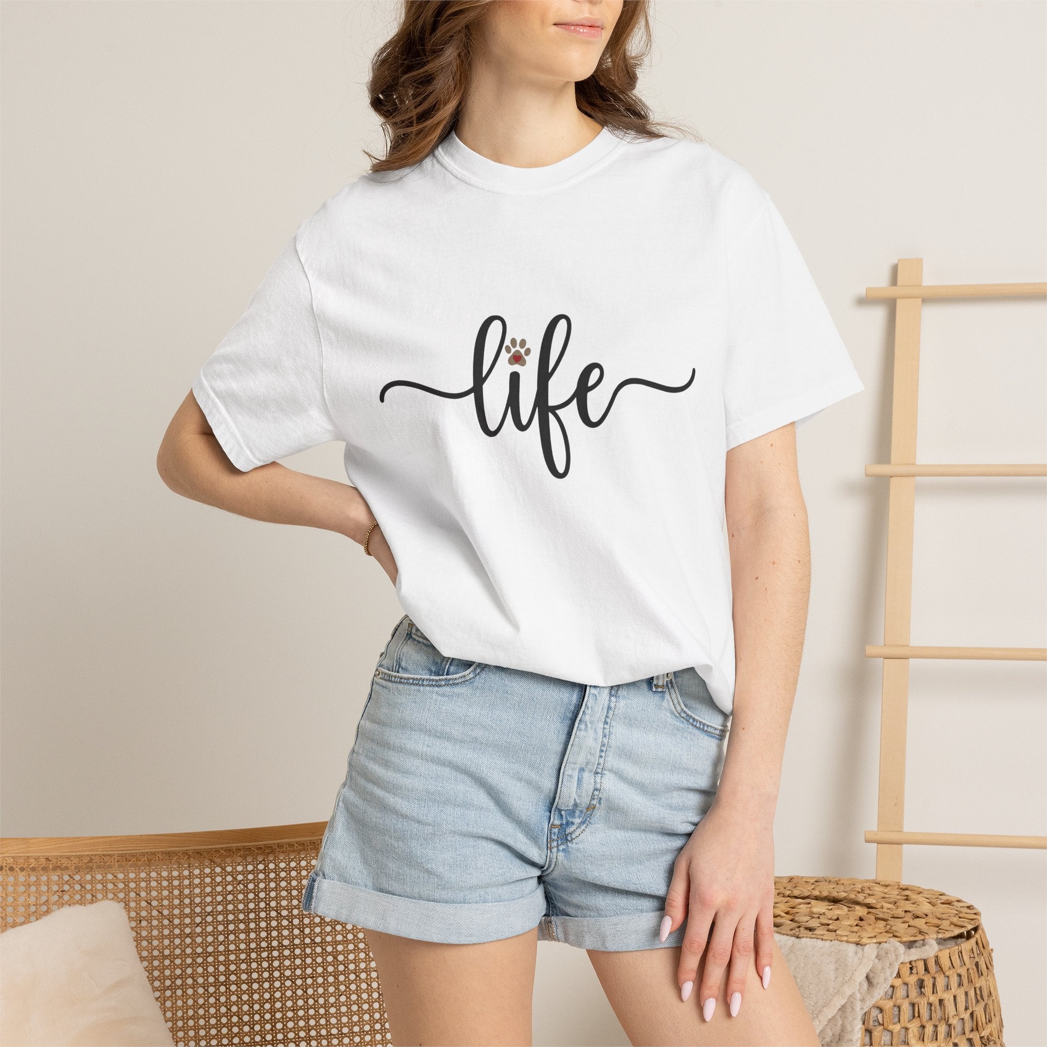Paw Print Handwriting Shirt Dog Critter Gift Women Calligraphy Lettering Tee Handwritten Message T-Shirt Dog Fan Typography Tshirt Animal
