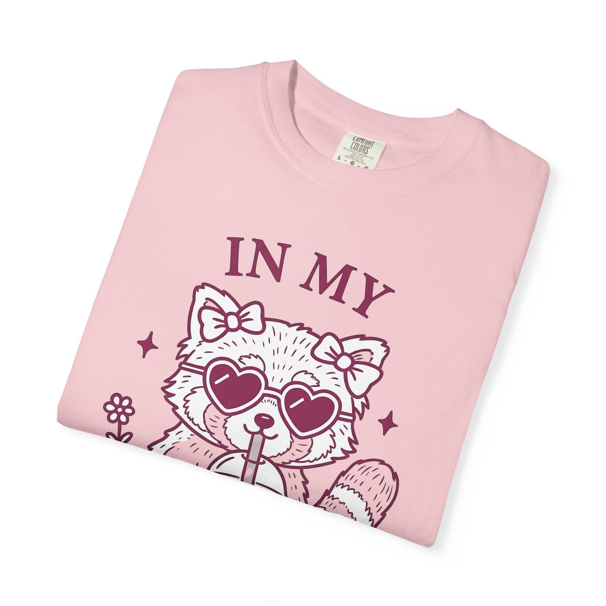Raccoon Bubble Tea Shirt Coffee Wildlife Gift Women Kawaii Tee Boba T-Shirt Coffee Fan Cute Tshirt Animal Graphic Sketch Heart Shades Tshirt