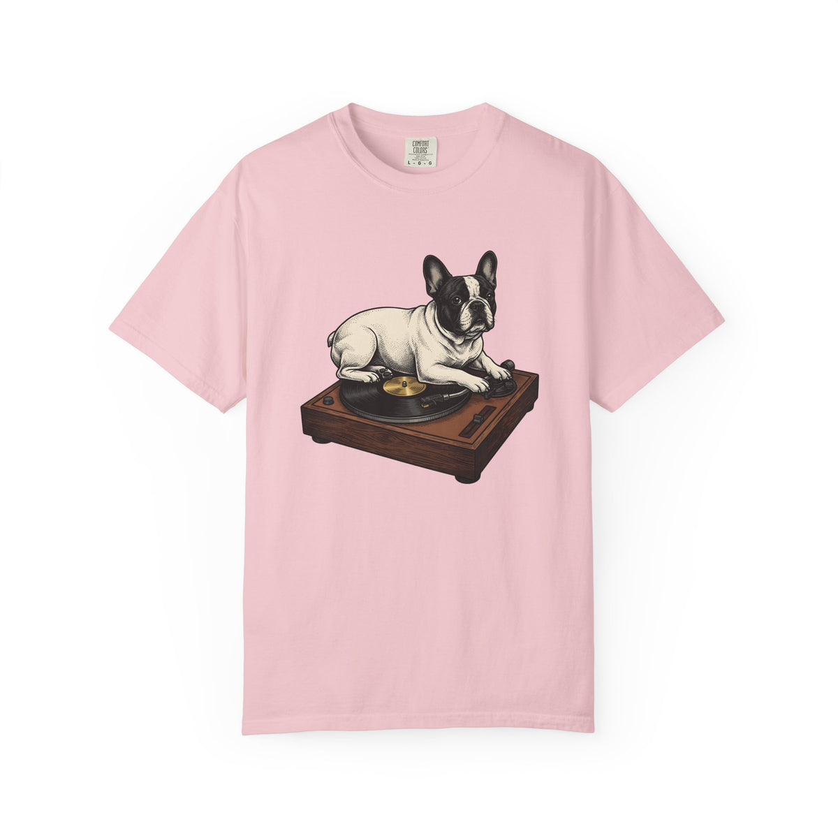 French Bulldog Shirt Dog Music Unisex Gift Tattoo Style Tee Bulldog T-Shirt Dog