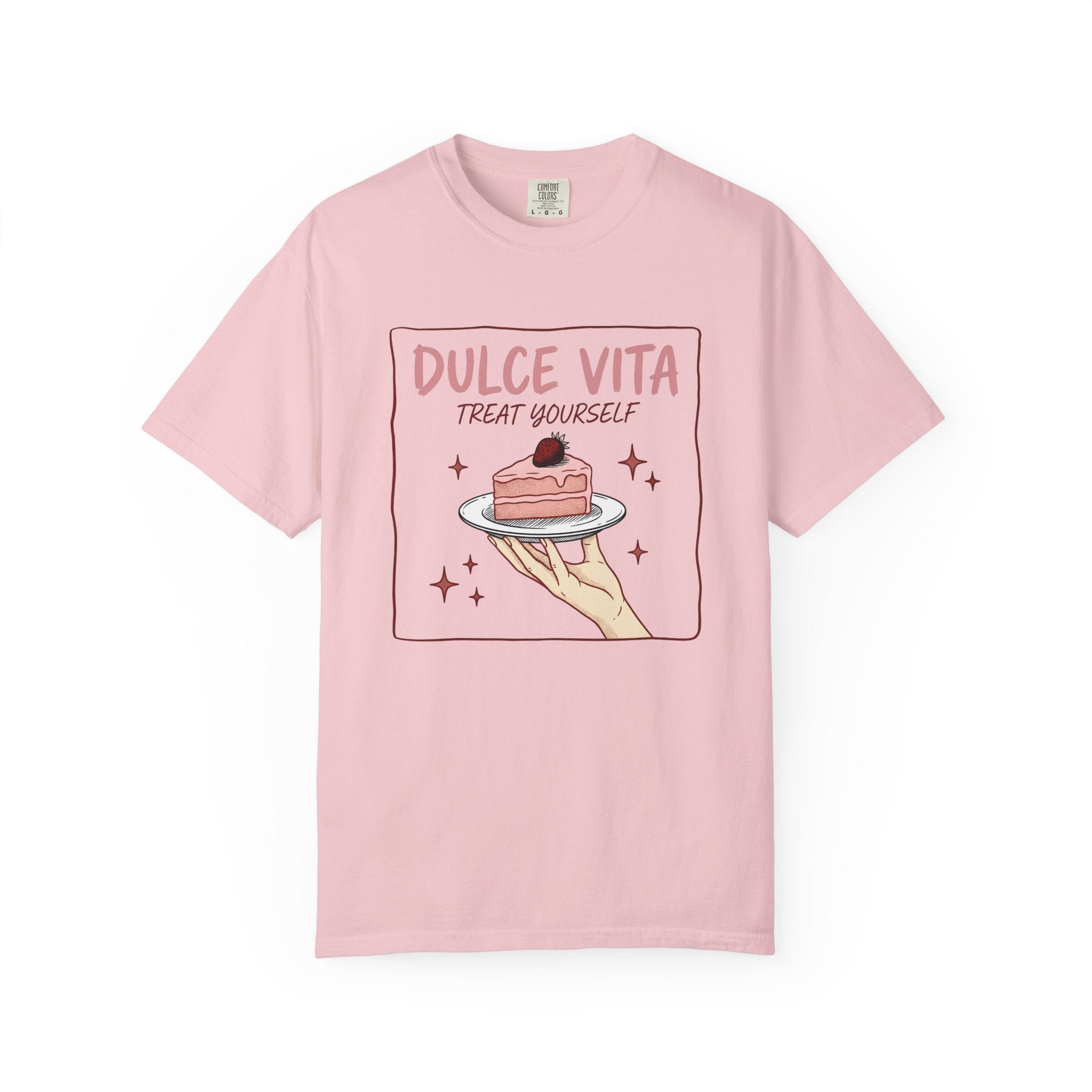 Berry Cake Shirt St. Valentine's Day Meal Gift Women Line Art Tee Cake T-Shirt Valentine Fan Minimalist Tshirt Dinner Graphic Cartoon