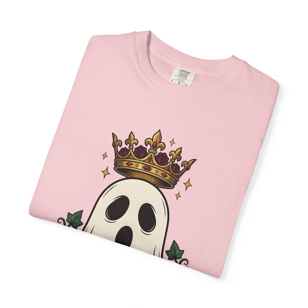 Spirit Crown Shirt Halloween Dark Gift Women Ink Tee Diadem T-Shirt Horror Fan Tattoo Tshirt Gothic Graphic Retro Flower Tshirt