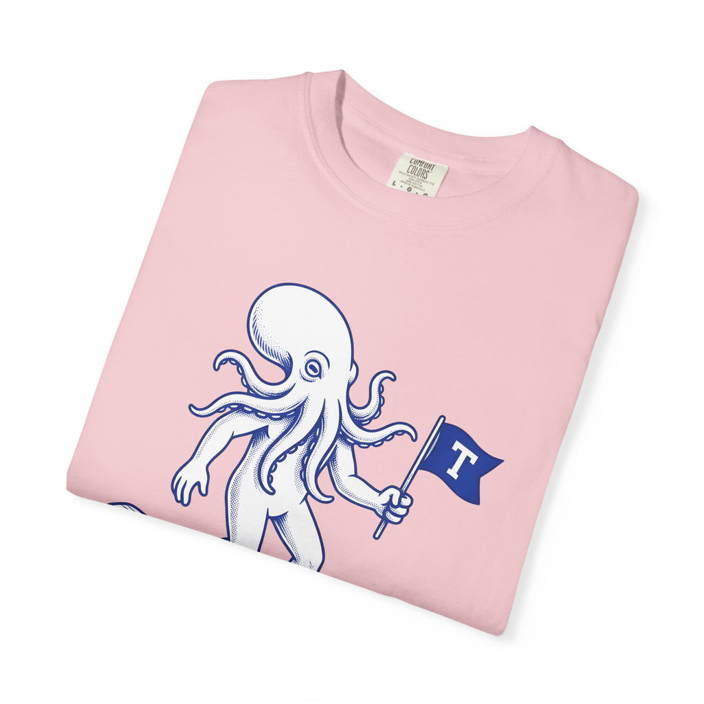 Octopus Cruiser Shirt Animals Aquatic Gift Women Doodle Tee Octopus T-Shirt Wildlife Fan Squid Graphic Tshirt Old School Flag Tshirt