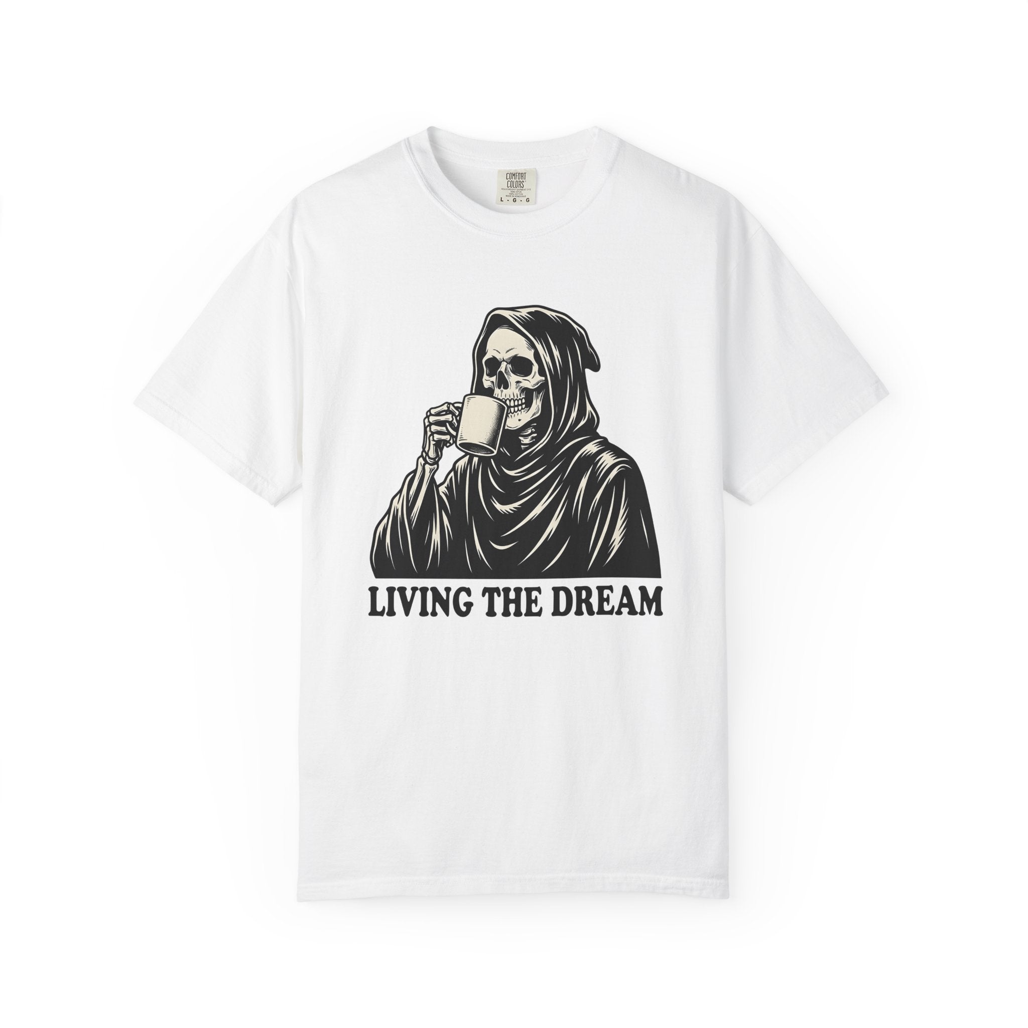 Reaper Skull Shirt Halloween Brew Gift Women Horror Tee Grim Reaper T-Shirt Halloween Fan Spooky Tshirt Coffee Graphic Classic Coffee Cup