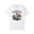 Rodeo Girl On Croc Shirt Cowgirl Cowboy Gift Women Antique Tee Rodeo Queen T-Shirt Cowgirl Fan Vintage Tshirt Cowboy Graphic Line Art