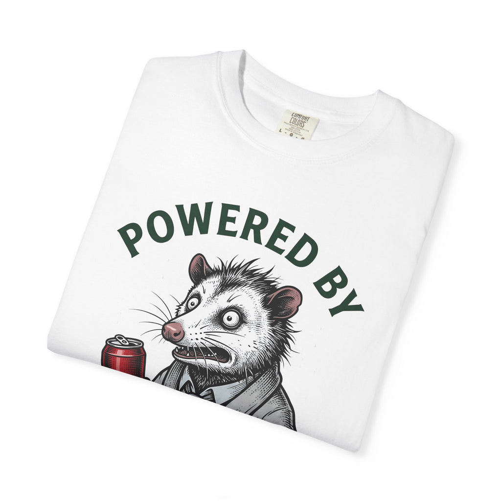 Possum Energy Drink Shirt Coffee Jokes Gift Women Comic Tee Energy Drink T-Shirt Coffee Fan Cartoon Tshirt Humor Graphic Retro Sparkles