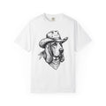 Basset Hound Western Shirt Dog Cowboys Gift Women Sketch Tee Hound T-Shirt Dog Fan Drawing Graphic Tshirt Retro Neckerchief Tshirt
