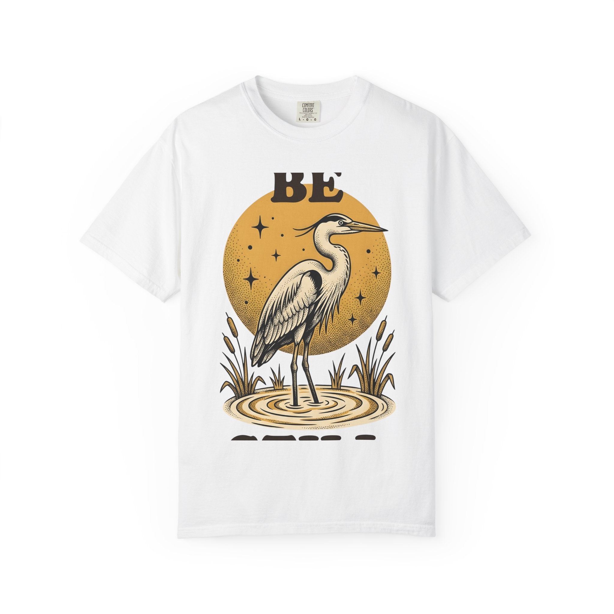 Stork Bird Shirt Nature Creatures Gift Women Heritage Tee Crane T-Shirt Wildlife Fan Heritaget Tshirt Animal Graphic Vintage-Inspired Night