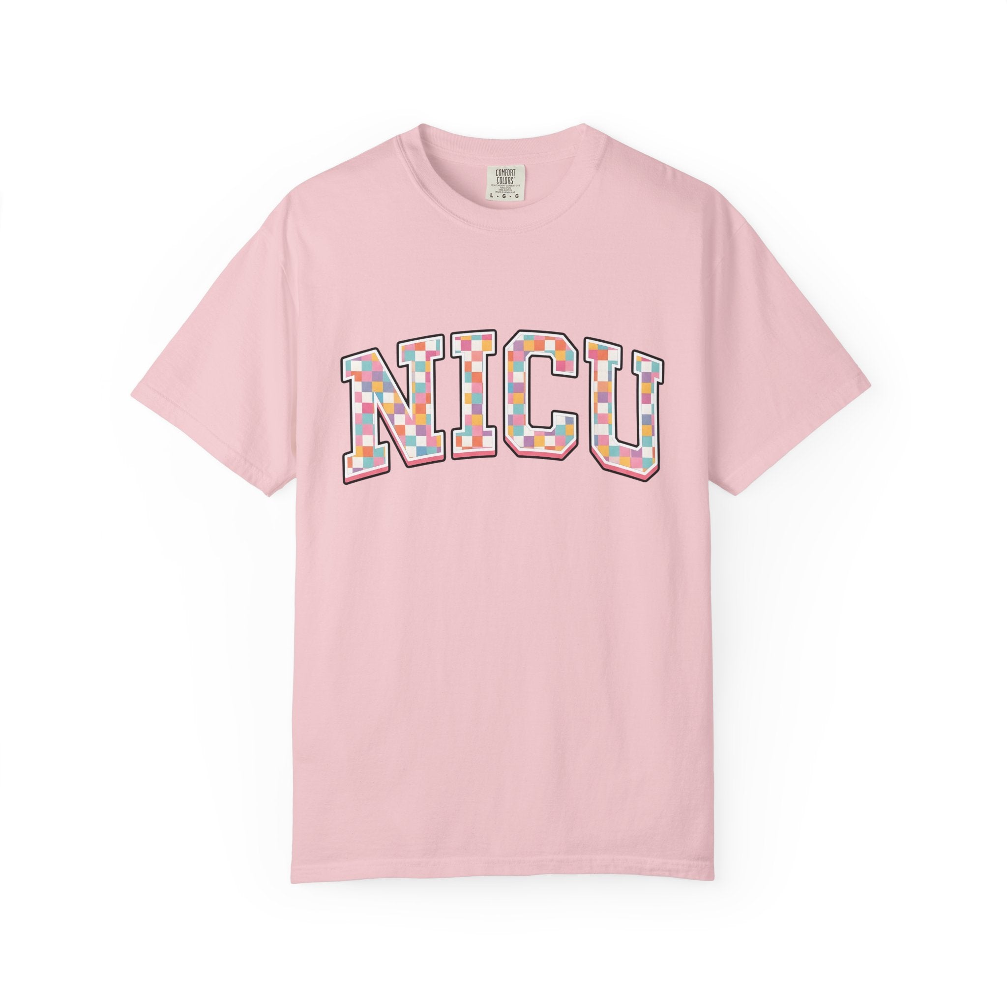 Block Lettering Design Shirt Nurses Clinic Gift Women Thick Tee Typography T-Shirt Nurse Enthusiast Bold Tshirt Medical Graphic Old School