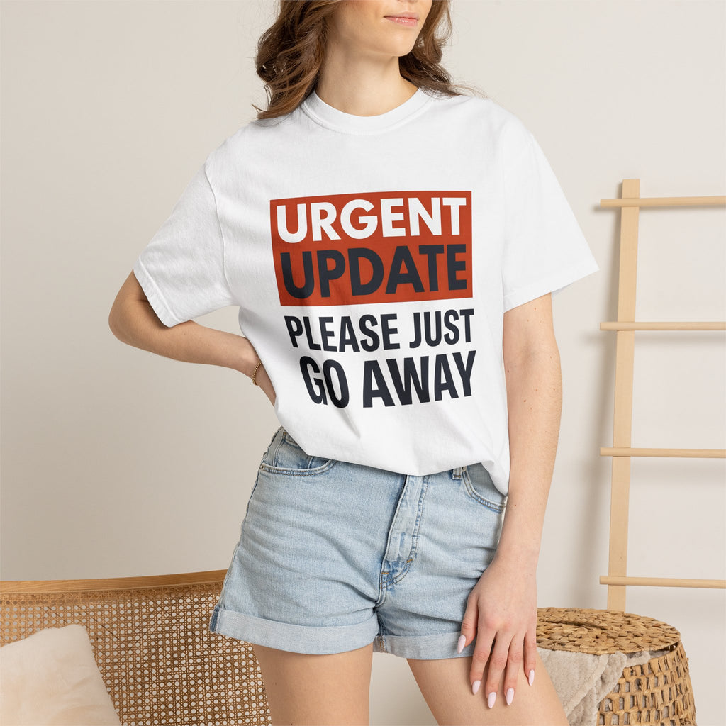 Bold Type Graphic Shirt Funny Desk Gift Women Humorous Tee Typography T-Shirt Comedy Fan Graphic Design Illustration Sleek Block Arrangement