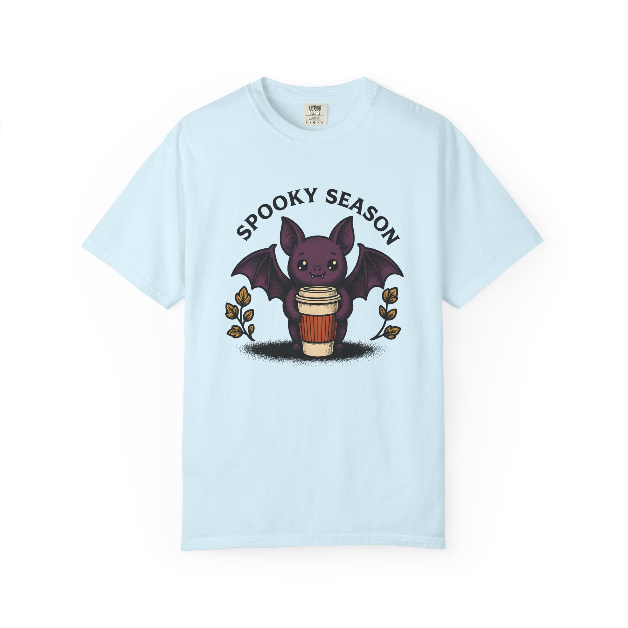 Bat Mug Shirt Halloween Espresso Gift Women Adorable Tee Mug T-Shirt Halloween Fan Coffee Tshirt Coffee Graphic Retro Foliage Tshirt