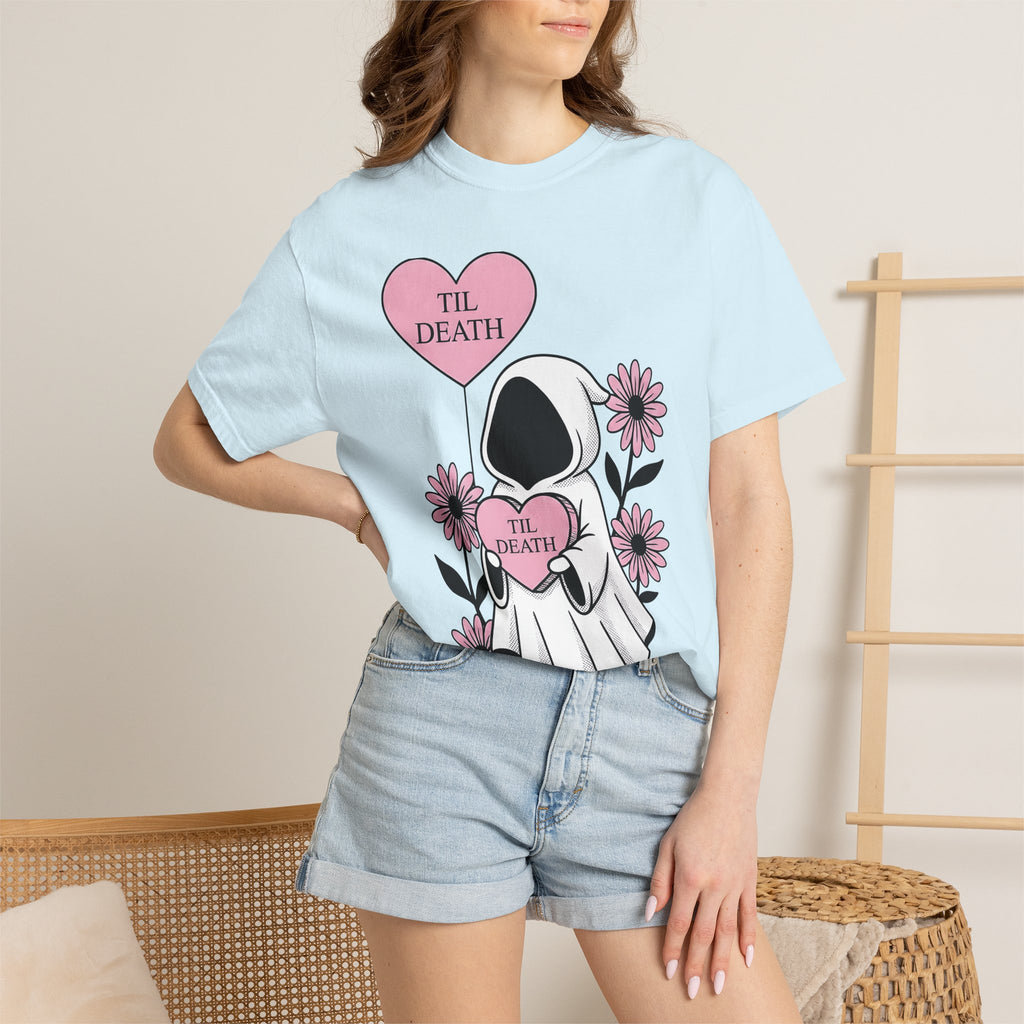 Skull Grim Shirt Halloween Macabre Gift Women Line Art Tee Skeleton T-Shirt Horror Fan Dark Art Tshirt Gothic Graphic Sketch Blooms Tshirt