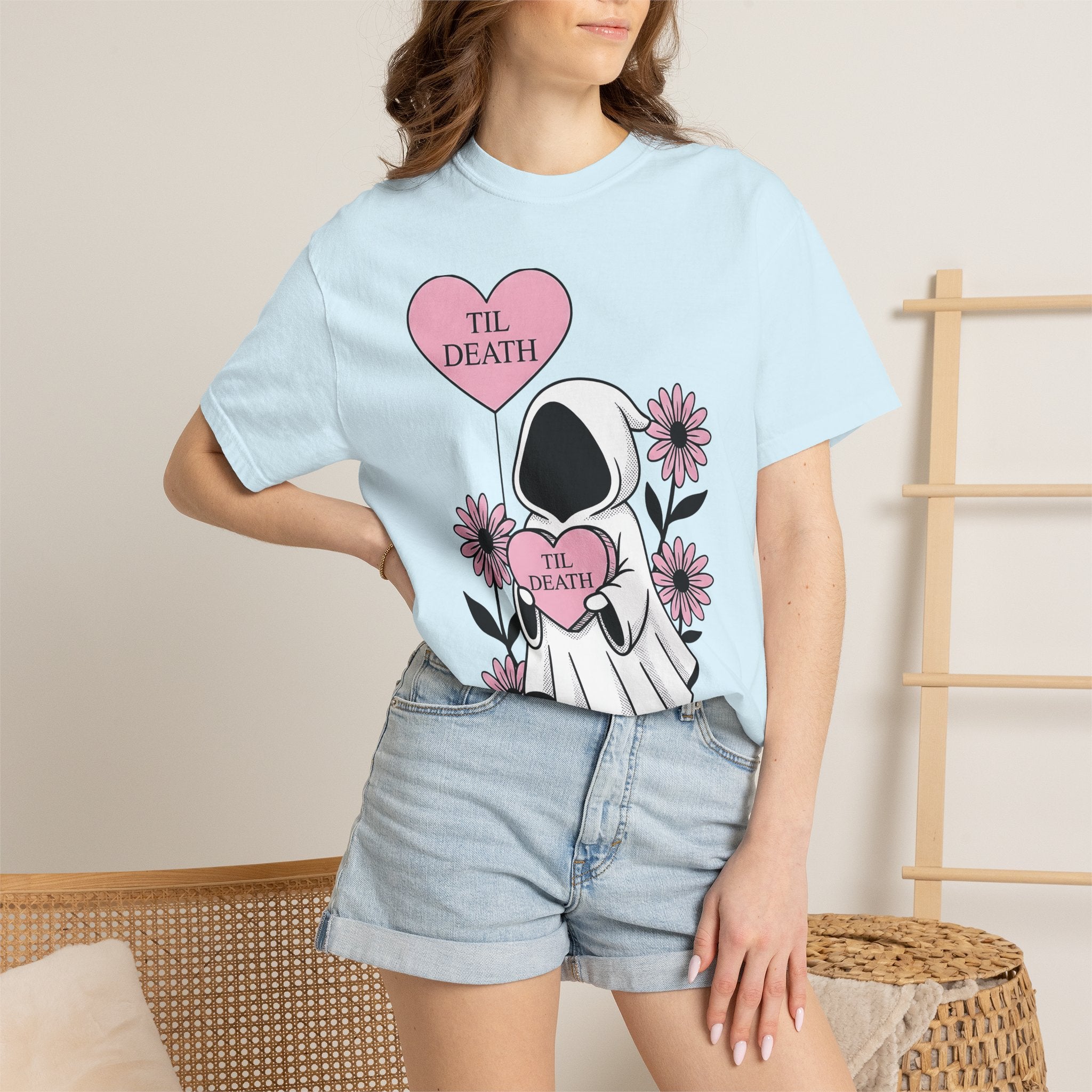 Skull Grim Shirt Halloween Macabre Gift Women Line Art Tee Skeleton T-Shirt Horror Fan Dark Art Tshirt Gothic Graphic Sketch Blooms Tshirt