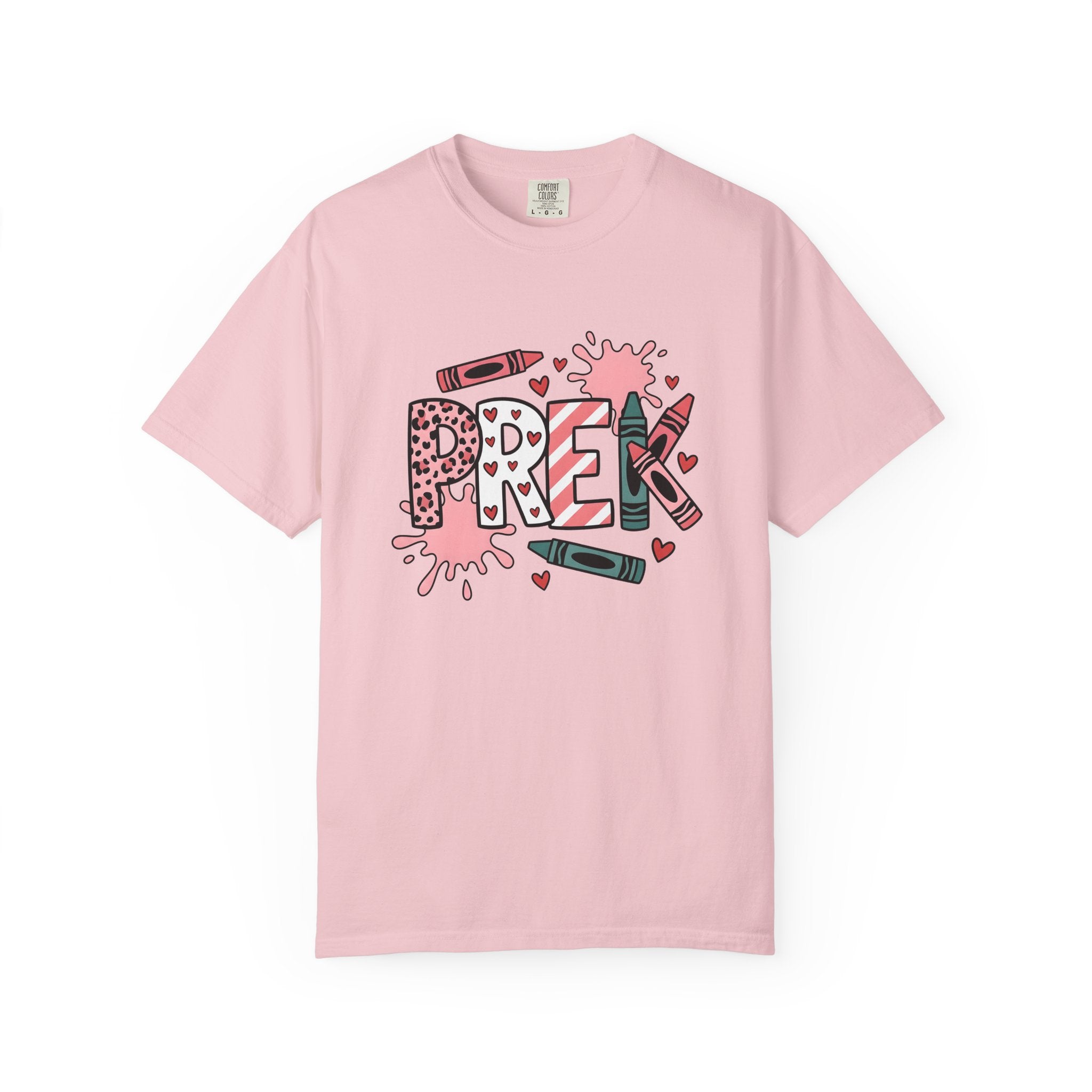 Colored Pencil Design Shirt Teachers Education Gift Women Cute Tee Colored Pencil T-Shirt Educator Enthusiast Adorable Tshirt Learning