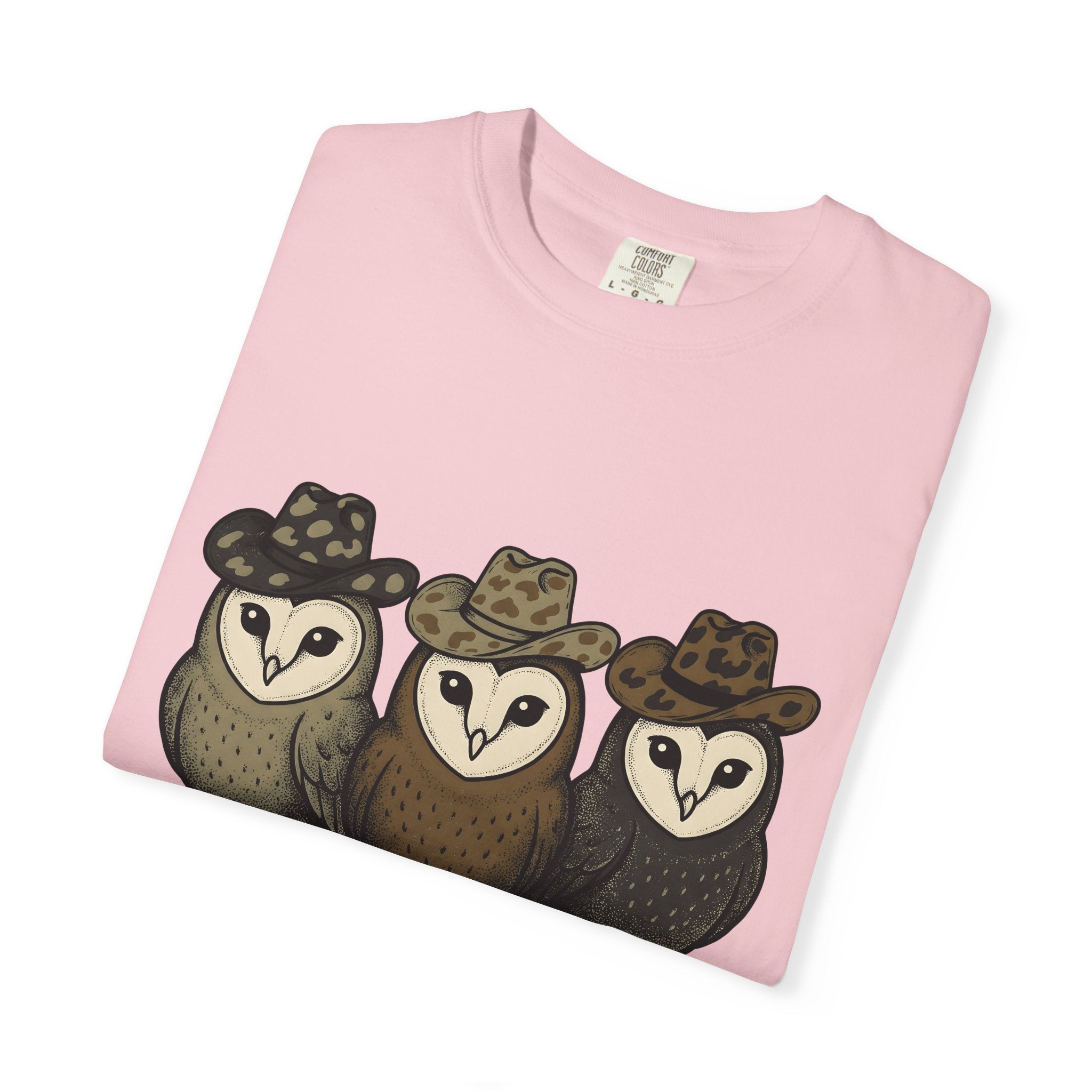 Owl Set Shirt Halloween Wildlife Gift Women Comic Tee Owl T-Shirt Horror Fan Cartoon Tshirt Wildlife Graphic Hand Drawn Cowboy Cap Tshirt