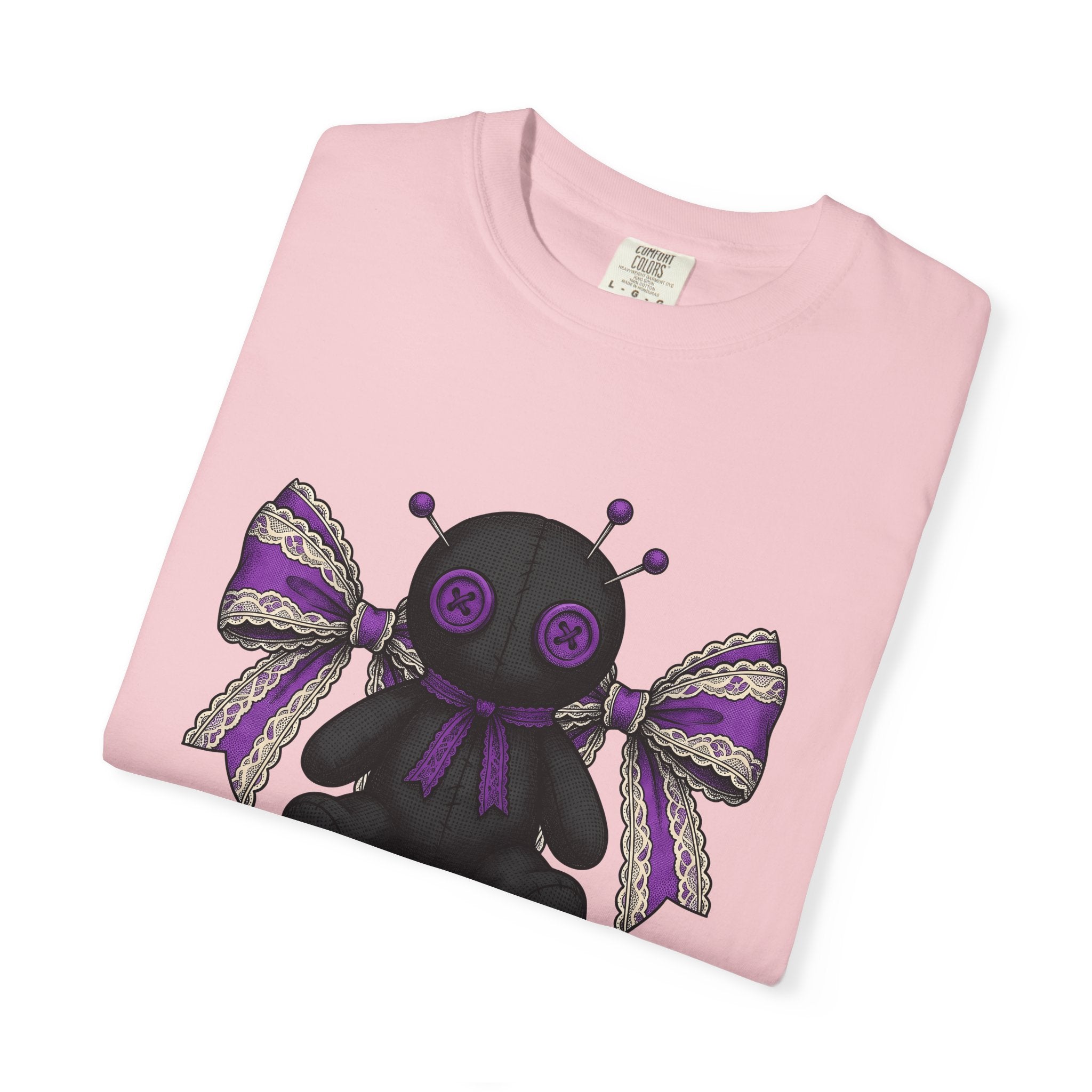 Hex Doll Shirt Halloween Ghost Gift Women Spooky Tee Voodoo Doll T-Shirt Horror Fan Creepy Tshirt Specter Graphic Classic Bow Tie Tshirt