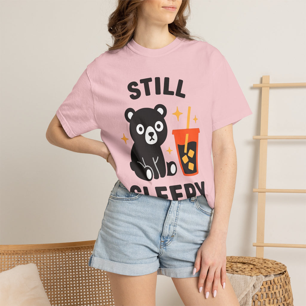 Bear Bubble Tea Shirt Coffee Wildlife Gift Women Cute Tee Boba T-Shirt Coffee Fan Animal Graphic Tshirt Simple Glitter Tshirt
