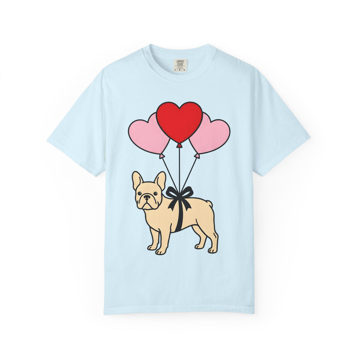French Bulldog Shirt St. Valentine's Day Puppies Unisex Gift Doodle Tee