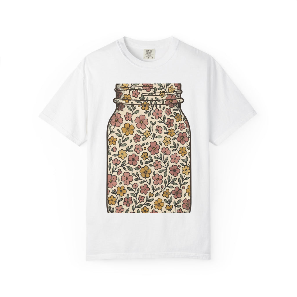 Flower Jar Shirt Easter Blossoms Gift Women Hippie Tee Vase T-Shirt Spring Fan Bohemian Tshirt Floral Graphic Retro Garden Flowers Tshirt