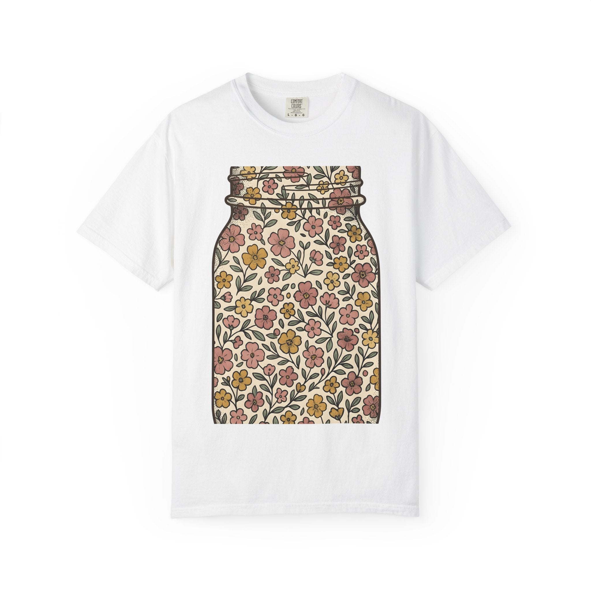 Flower Jar Shirt Easter Blossoms Gift Women Hippie Tee Vase T-Shirt Spring Fan Bohemian Tshirt Floral Graphic Retro Garden Flowers Tshirt