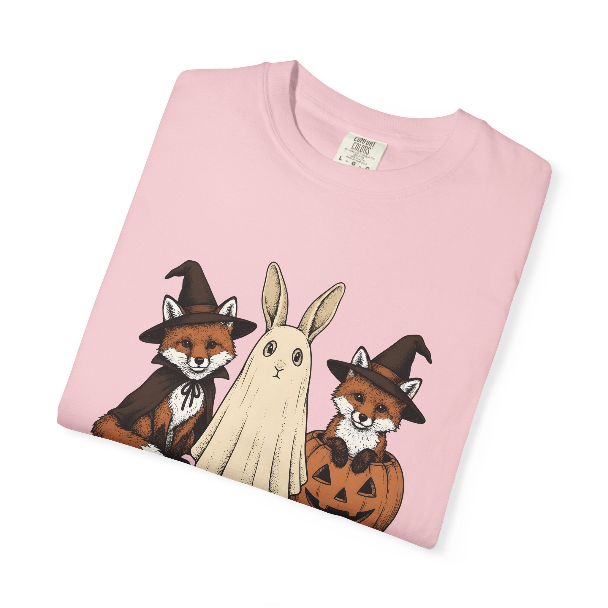 Autumn Animals Shirt Animals Harvest Gift Women Line Art Tee Fall Animals T-Shirt Wildlife Fan Minimalist Tshirt Autumn Harvest Graphic