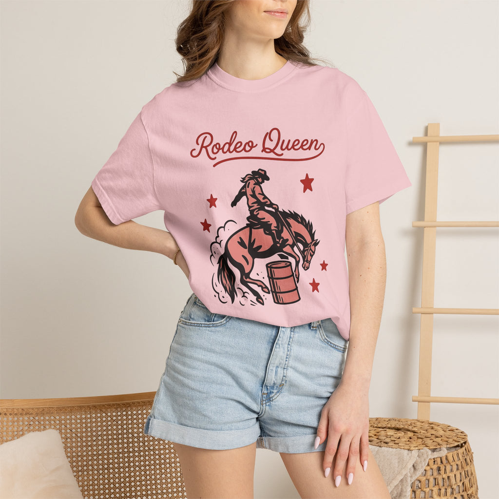 Barrel Horse Shirt Cowgirl Country Gift Women Distressed Tee Barrel Racing T-Shirt Rodeo Fan Western Tshirt Rural Graphic Line Art Star