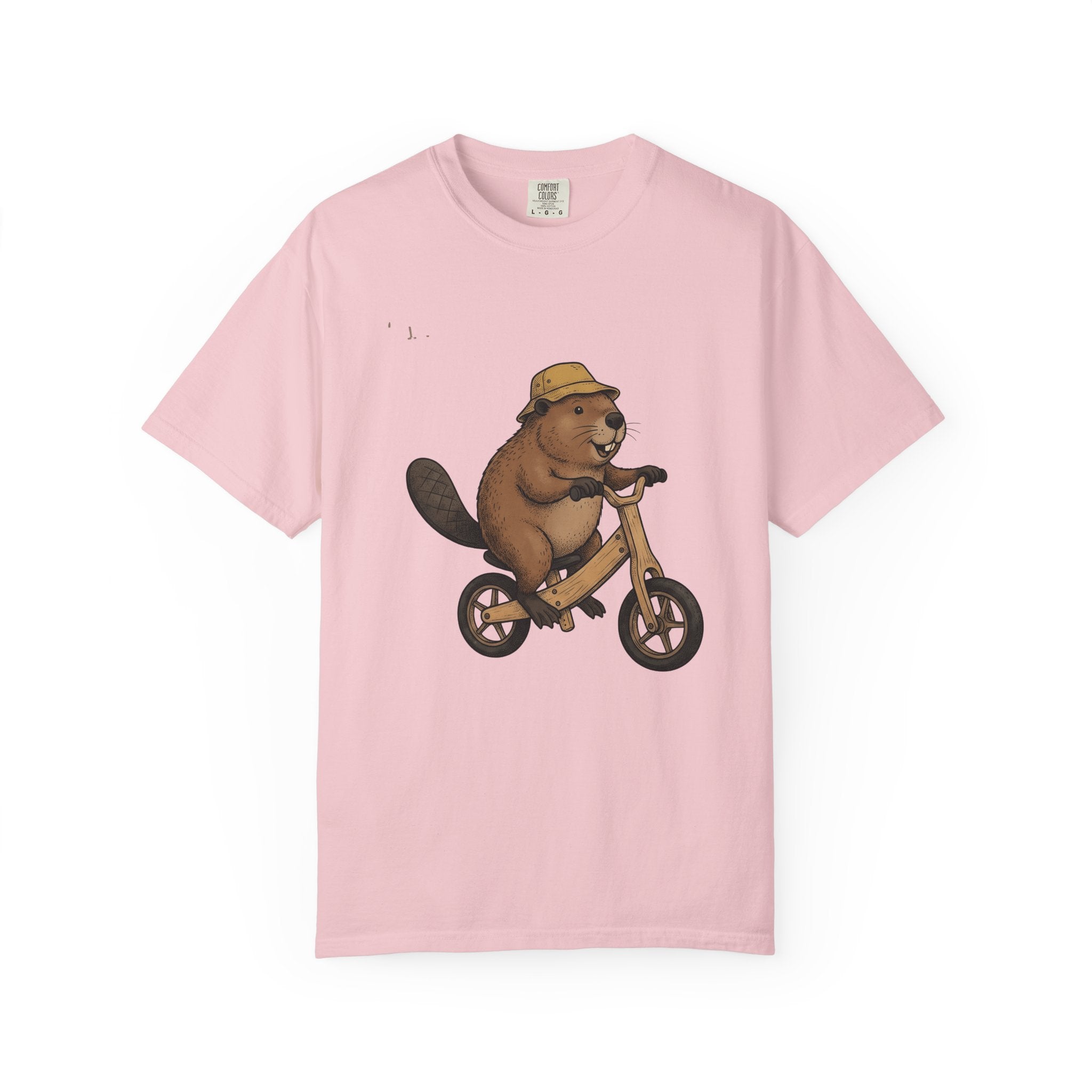 Beaver Bicycle Shirt Teachers Wildlife Gift Women Adorable Tee Dam T-Shirt Educator Enthusiast Cute Tshirt Animal Graphic Sketch Cap Tshirt