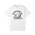 Golf Ball Shirt Golf Passion Gift Women Line Art Tee Golfball T-Shirt Golfer Enthusiast Illustration Graphic Cartoon Heart Tshirt