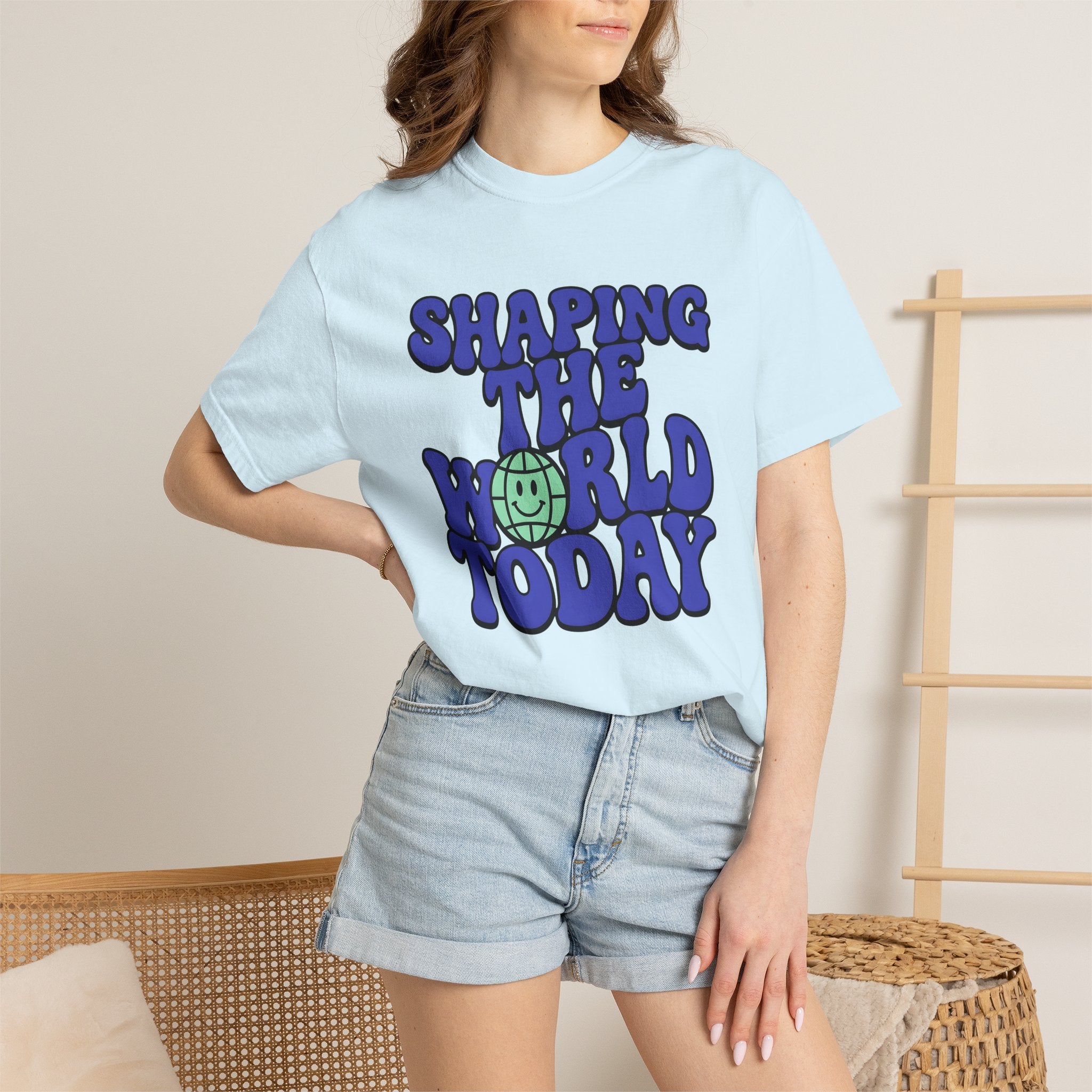 Joyful World Shirt Teachers Thanks Gift Women Playful Tee Happiness T-Shirt Educator Enthusiast Fun Tshirt Appreciation Graphic Old School