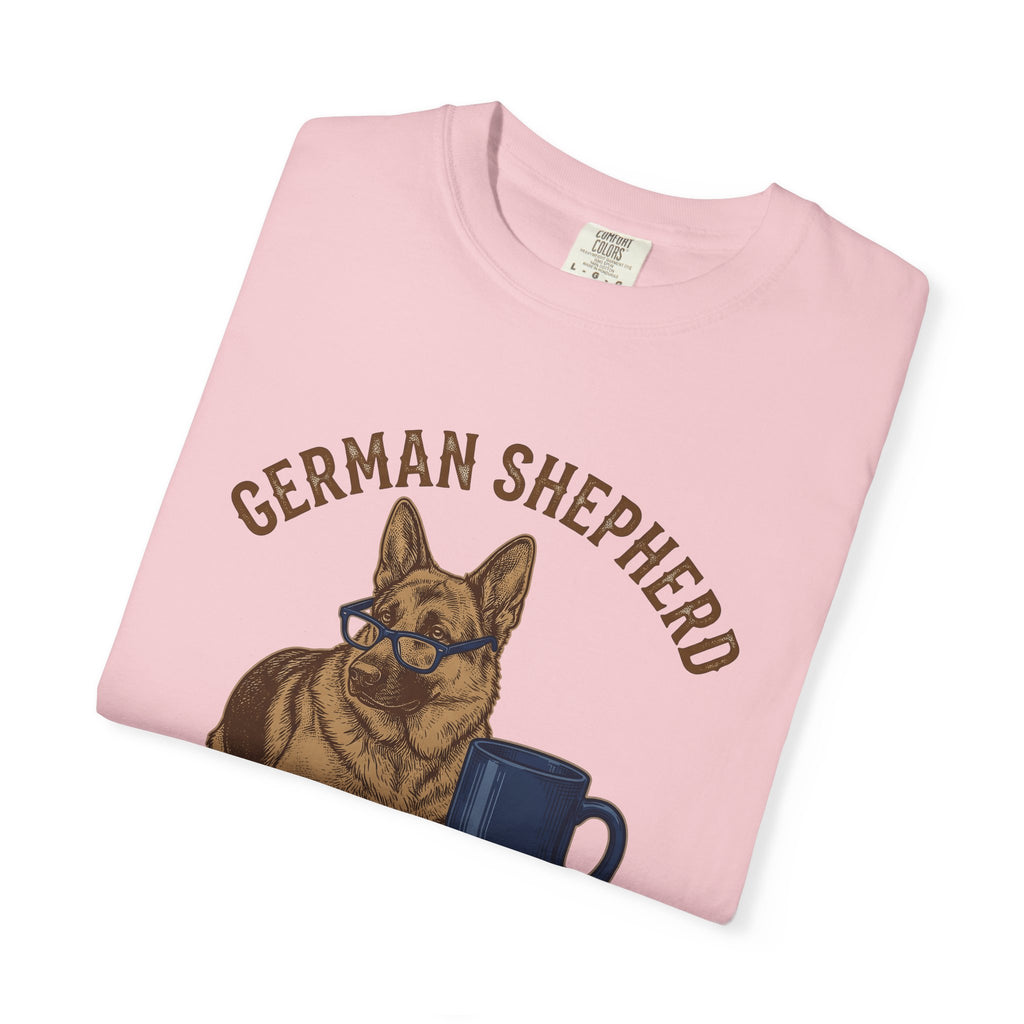 German Shepherd Pet Shirt Dog Latte Gift Women Classic Tee Shepherd T-Shirt Dog Fan Alsatian Tshirt Coffee Graphic Line Art Ceramic Mug