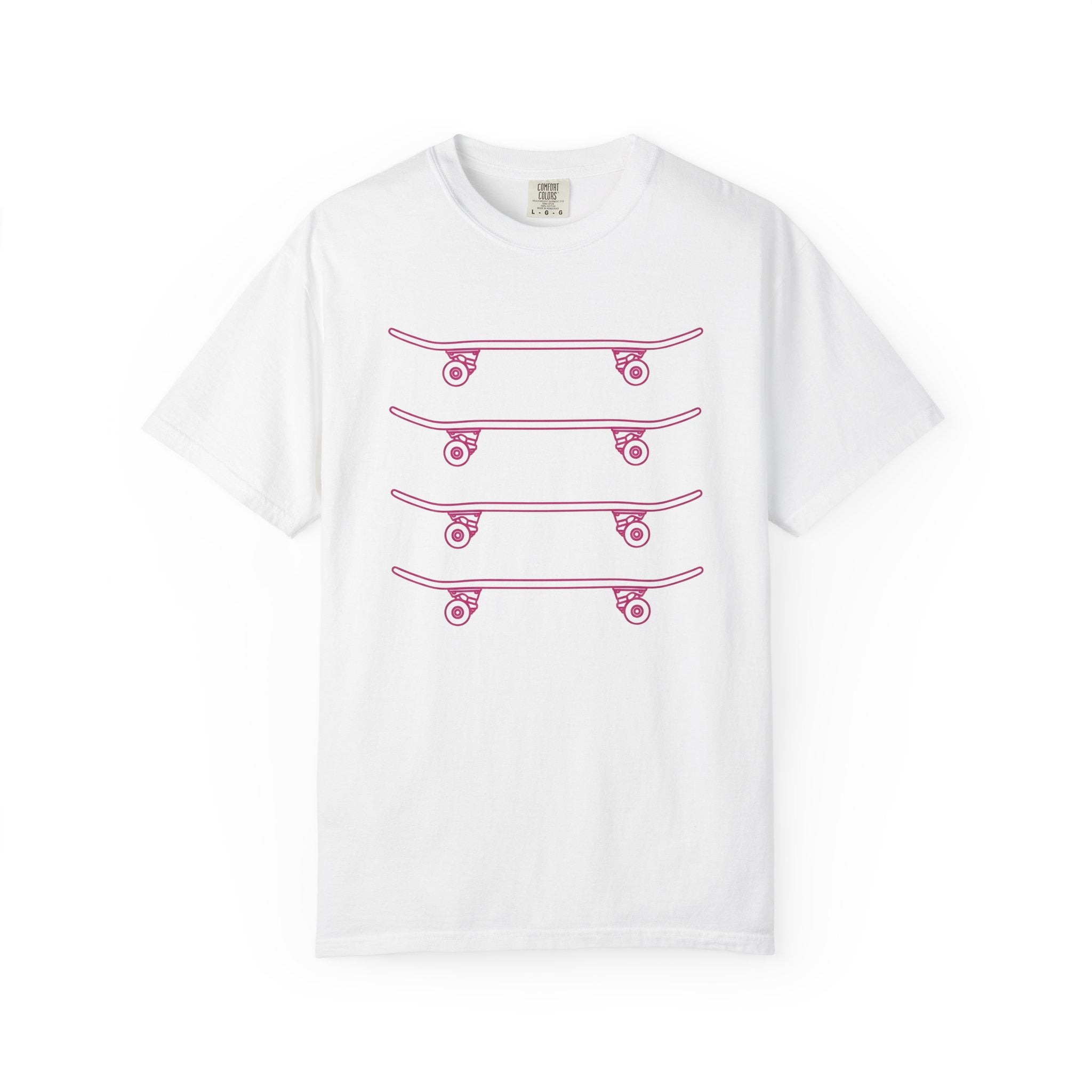 Skateboard Design Shirt Skateboarding Urban Gift Women Simple Tee Skateboard T-Shirt Skater Enthusiast Minimalist Tshirt Streetwear Graphic