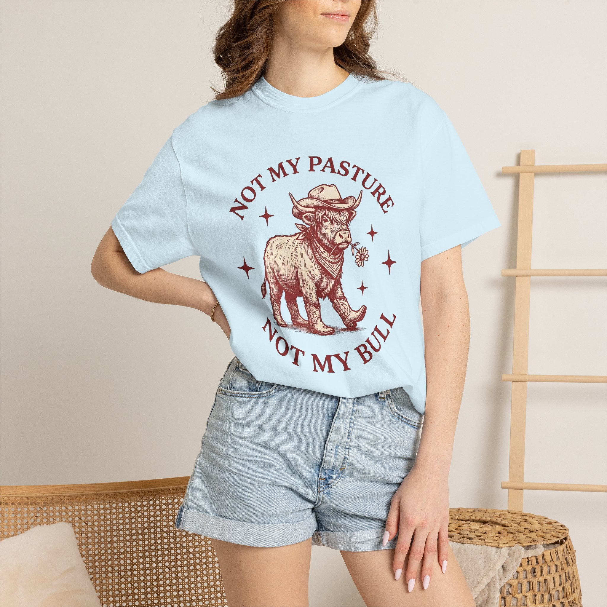 Cowboy Bovine Shirt Cowgirl Agriculture Gift Women Folk Tee Bull T-Shirt Rodeo Fan Country Tshirt Farming Graphic Nostalgic Star Icons
