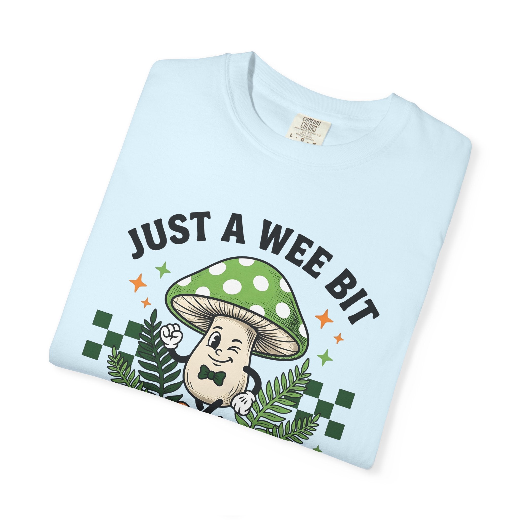 Shroom Character Shirt St Patrick's Day Mysticism Gift Women Sketch Tee Mushroom T-Shirt Luck Enthusiast Drawing Illustration Old School