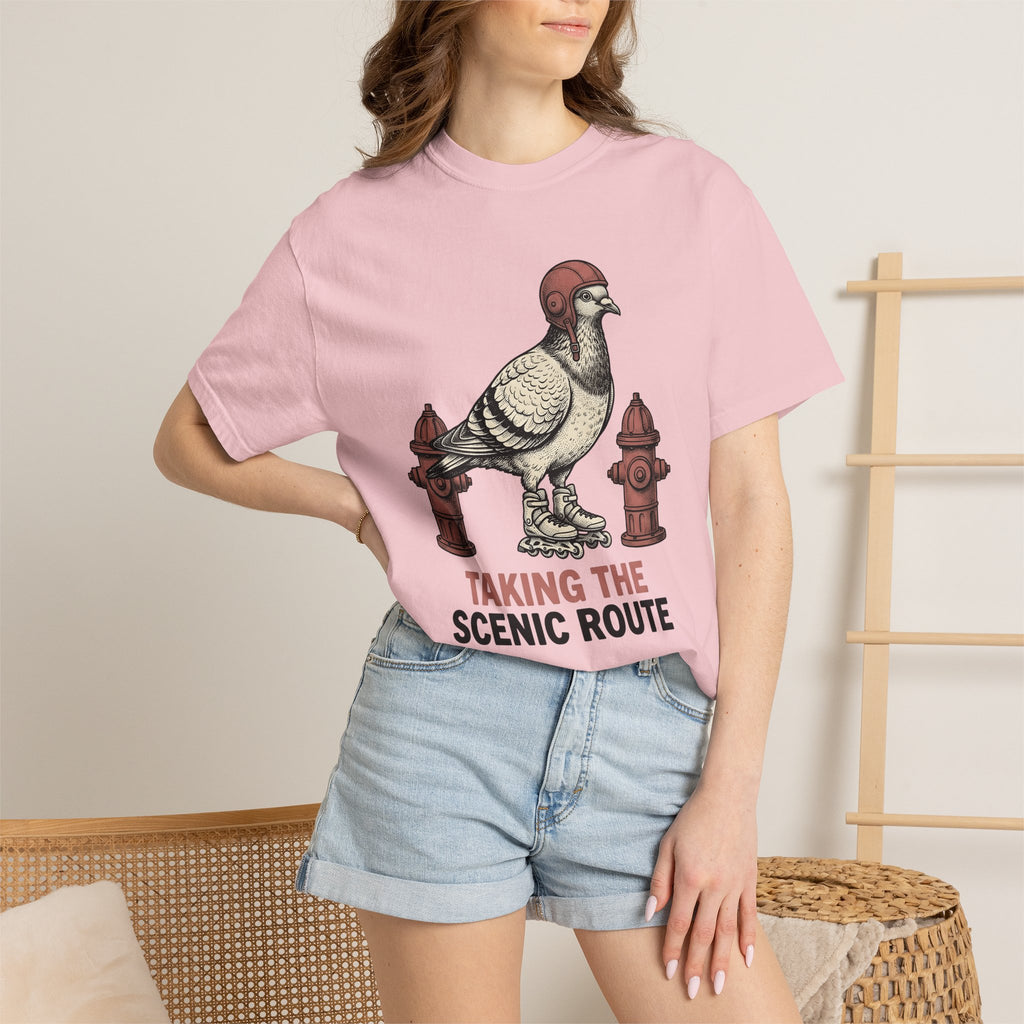 Roller Skating Dove Shirt Funny Pet Gift Women Classic Tee Roller Skate T-Shirt Humor Fan Retro Tshirt Animal Graphic Doodle Water Hydrant