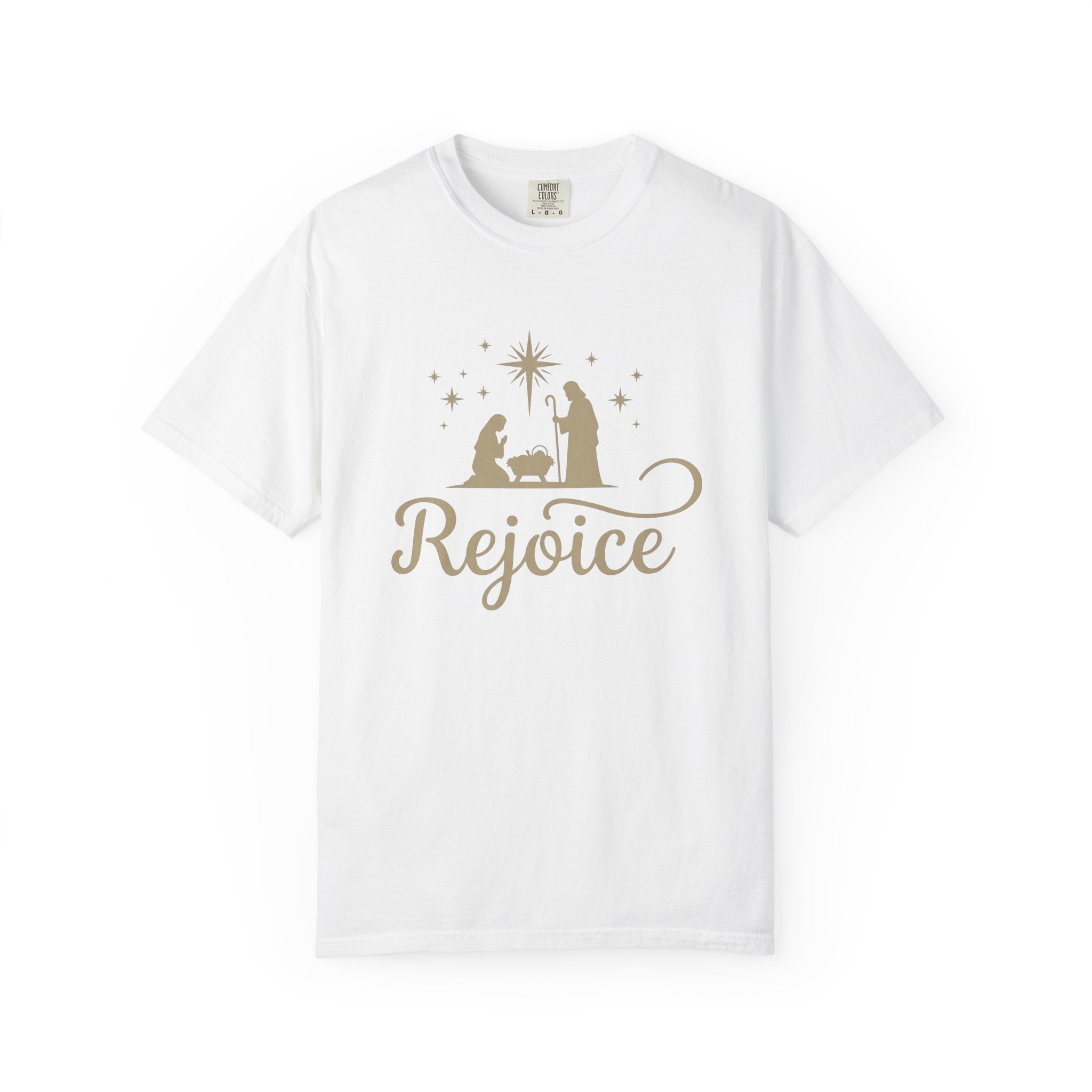 Nativity Display Shirt Christmas Religion Gift Women Simple Tee Creche T-Shirt Christmas Fan Christian Tshirt Biblical Graphic Retro Shining