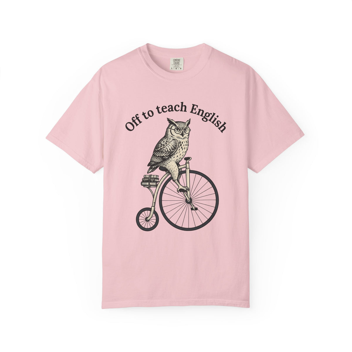 Owl Cycling Shirt Teachers Schooling Unisex Gift Antique Tee Hoot T-Shirt
