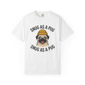 Pug Dog Shirt Dog Humor Gift Women Cartoon Tee Puggle T-Shirt Dog Fan Comic Graphic Tshirt Hand Drawn Beanie Hat Tshirt