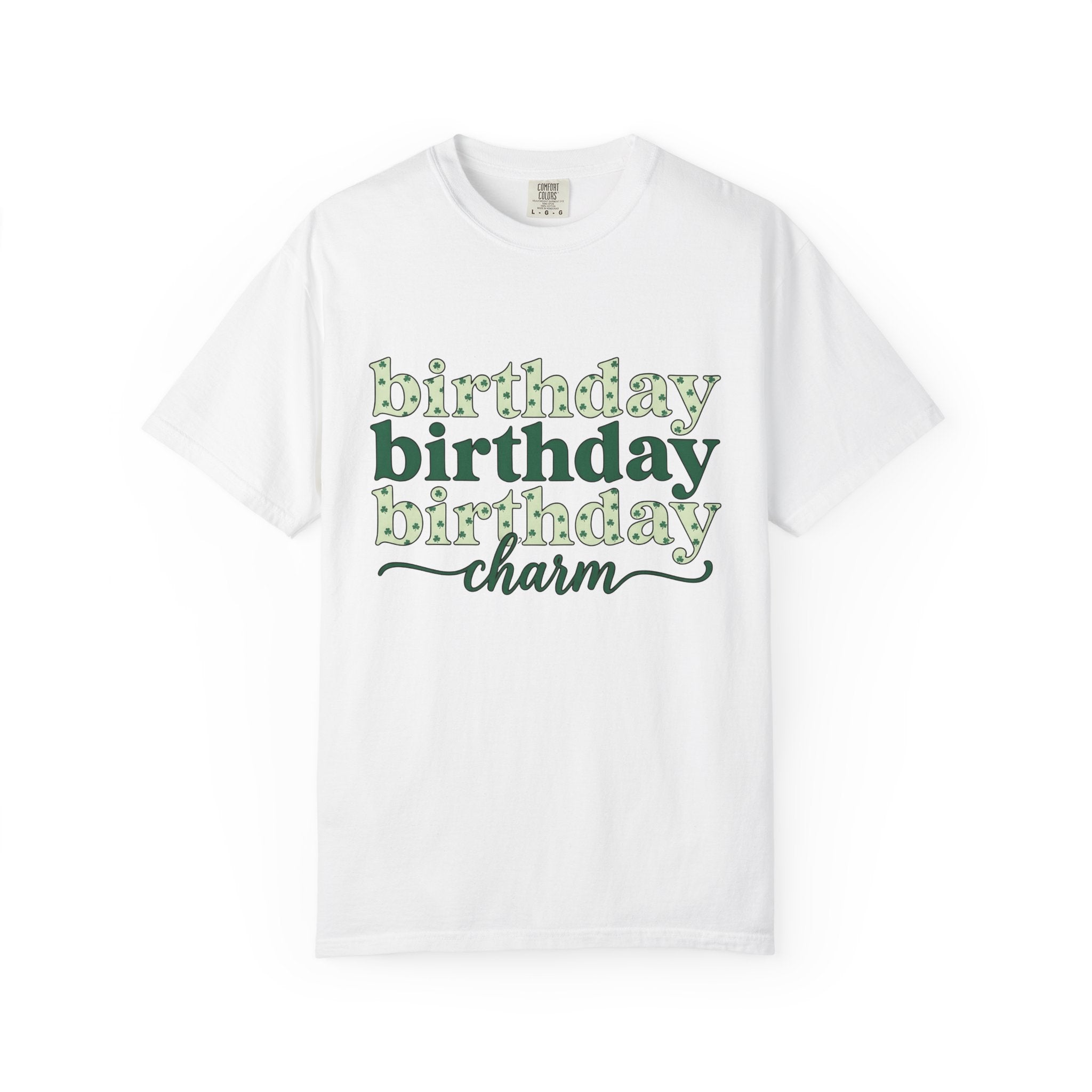 Shamrock Design Words Shirt Birthday Chance Gift Women Whimsical Tee Clover T-Shirt Birthday Fan Fantasy Tshirt Fortune Graphic Cartoon
